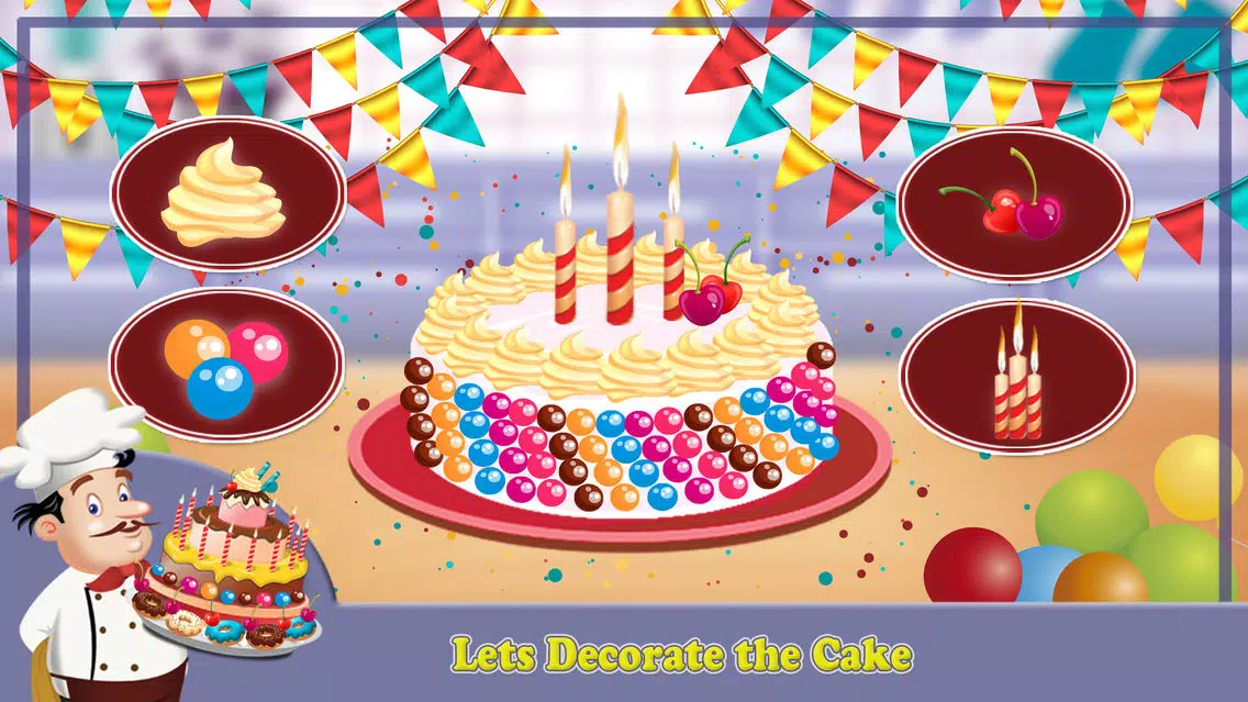 Candy Cake Maker – Make bakery food in this crazy cooking game سکرین شاٹس