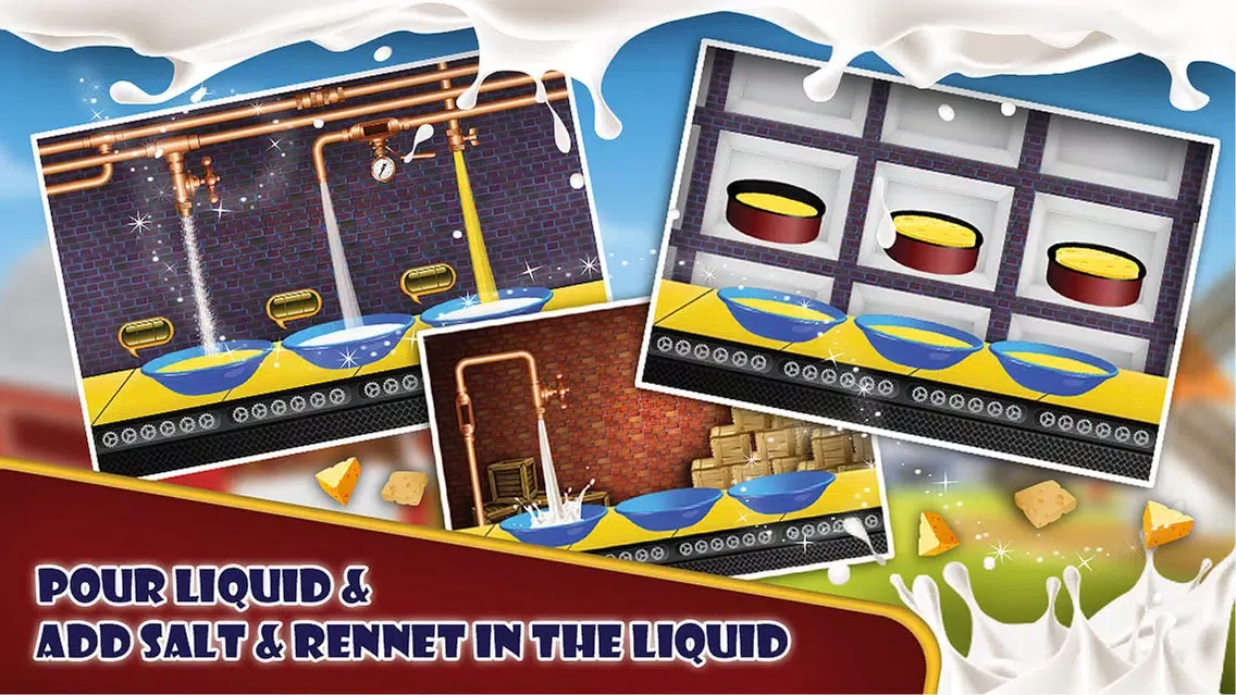 Tangkapan skrin Cheese Factory – Cooking mania for little chef