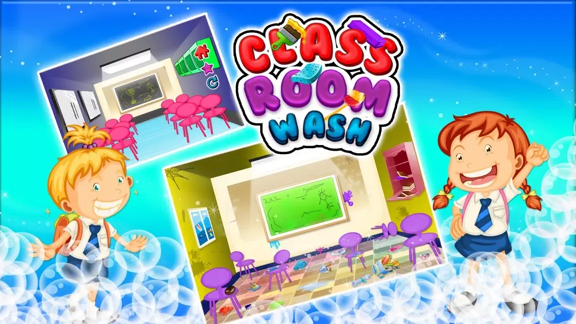 Class Room Wash – Kids Cleanup Game Screenshots