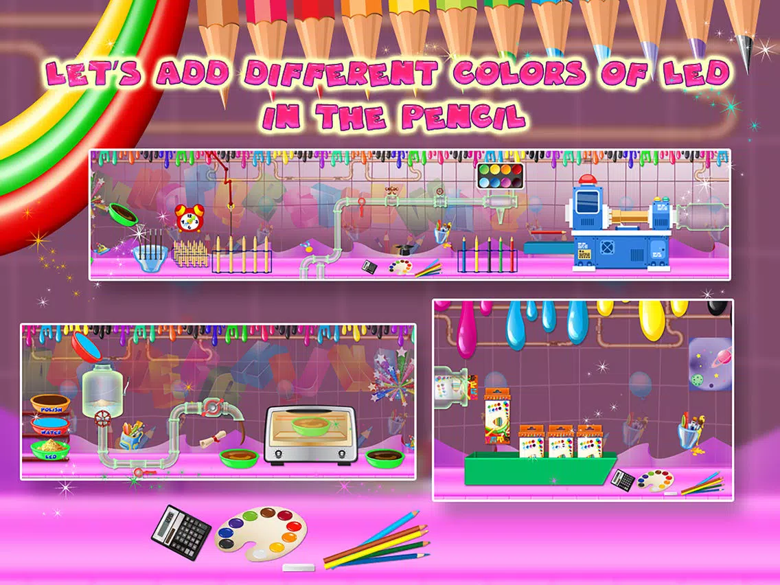 Скриншоты Color Pencil Factory – Make pencils with crazy fun iPad 