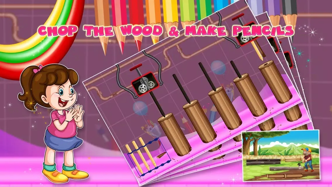 Zrzuty ekranu Color Pencil Factory – Make pencils with crazy fun