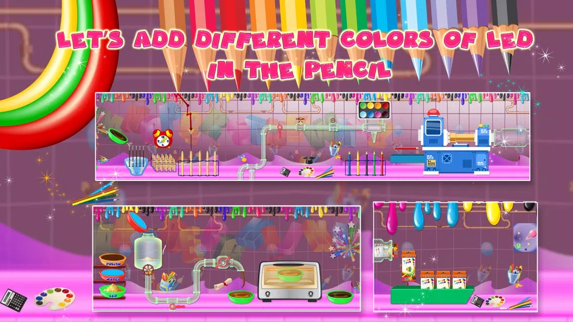 Скриншоты Color Pencil Factory – Make pencils with crazy fun