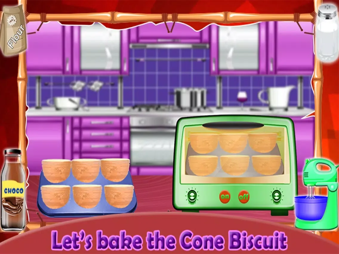 Cone Cupcakes Maker - Sweet Food Cooking iPad  Ekran Görüntüleri