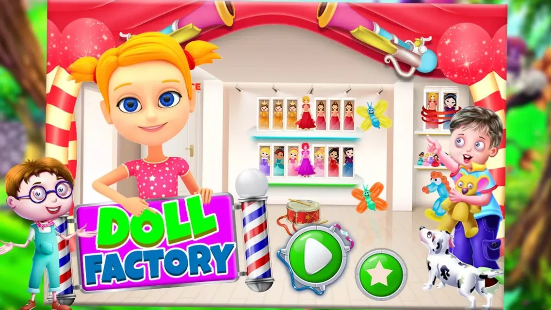 ภาพหน้าจอของ Doll Factory – Girls Toy Maker Workshop