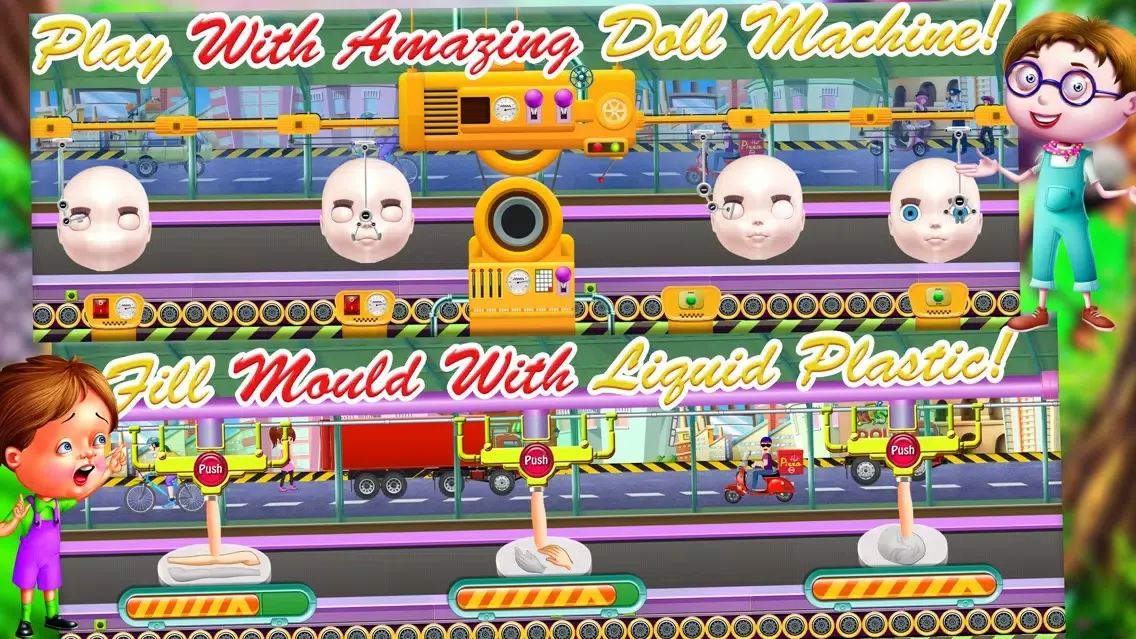 ภาพหน้าจอของ Doll Factory – Girls Toy Maker Workshop