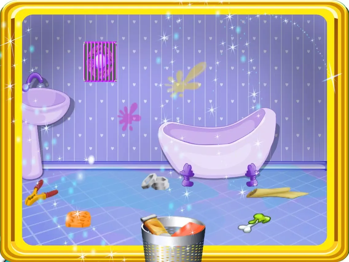 Capturas de tela do Doll House Cleanup - Best home care & decoration mania game for kids iPad 