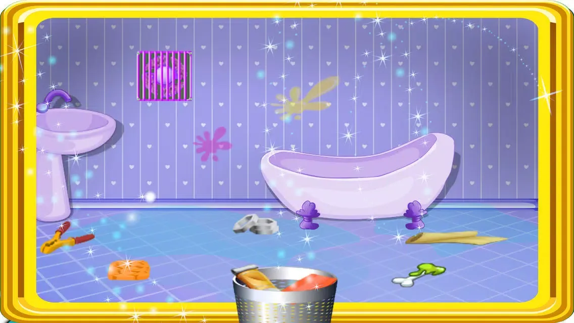 Capturas de tela do Doll House Cleanup - Best home care & decoration mania game for kids