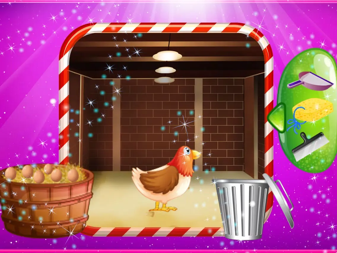 Farm Wash - House clean up and animal care fun for kids iPad  Screenshots