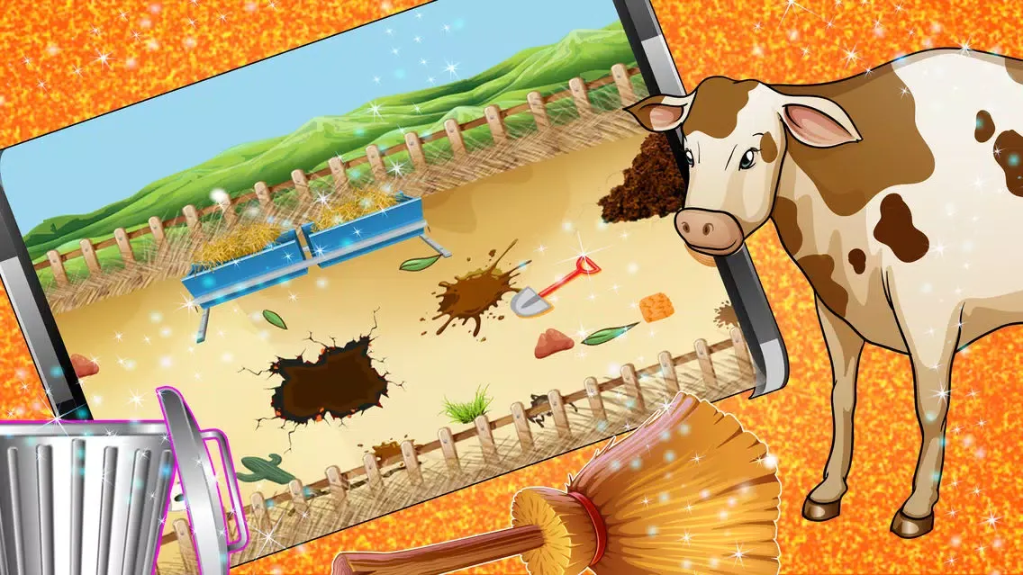 Farm Wash - House clean up and animal care fun for kids Screenshots