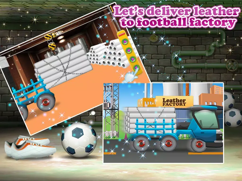 ภาพหน้าจอของ Football Factory – Soccer ball maker & simulator game for kids iPad 