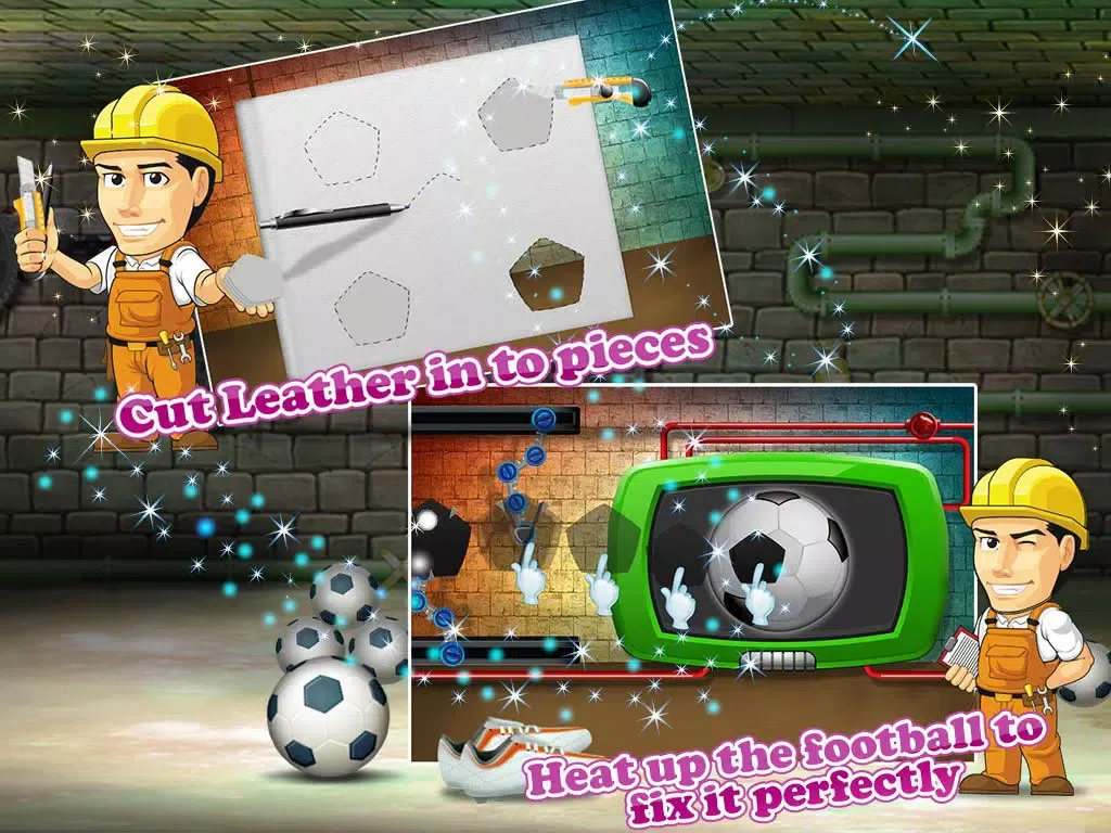 ภาพหน้าจอของ Football Factory – Soccer ball maker & simulator game for kids iPad 