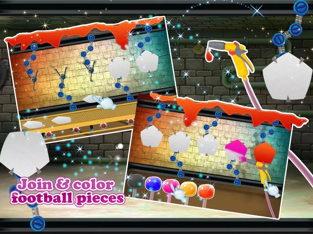 ภาพหน้าจอของ Football Factory – Soccer ball maker & simulator game for kids iPad 