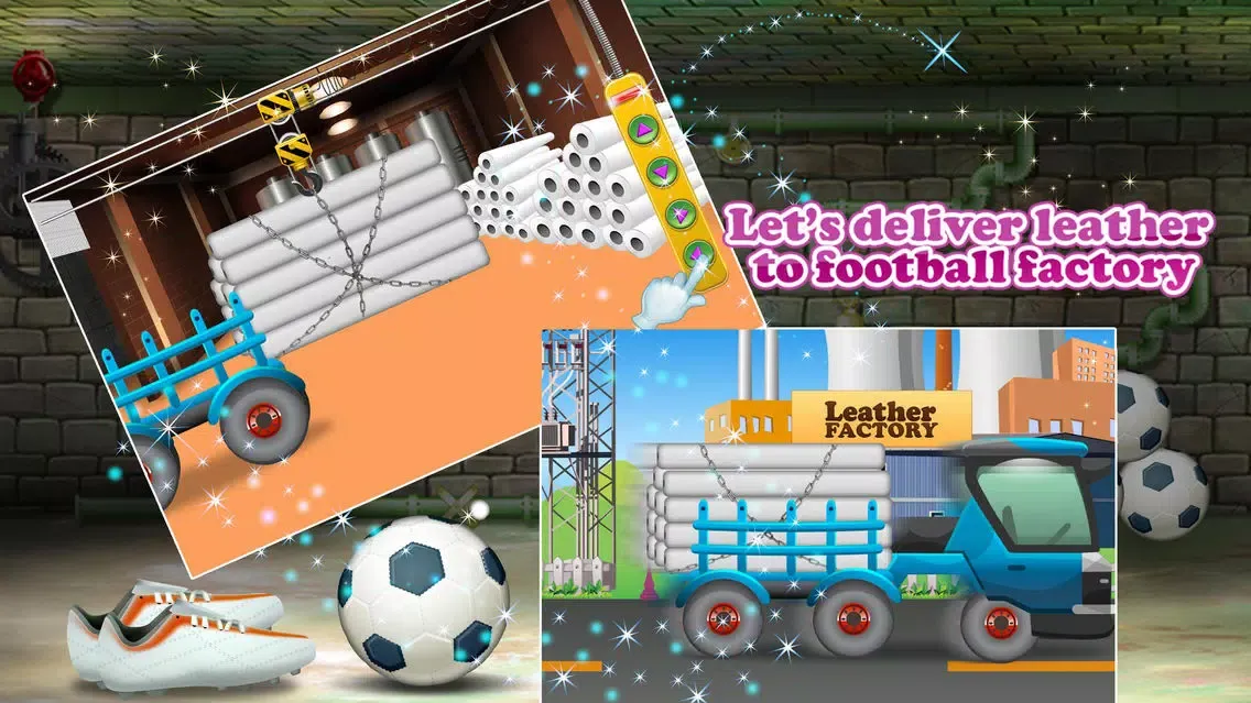 ภาพหน้าจอของ Football Factory – Soccer ball maker & simulator game for kids
