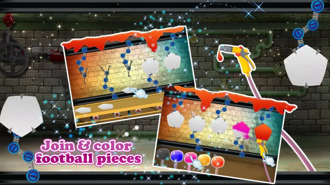 ภาพหน้าจอของ Football Factory – Soccer ball maker & simulator game for kids