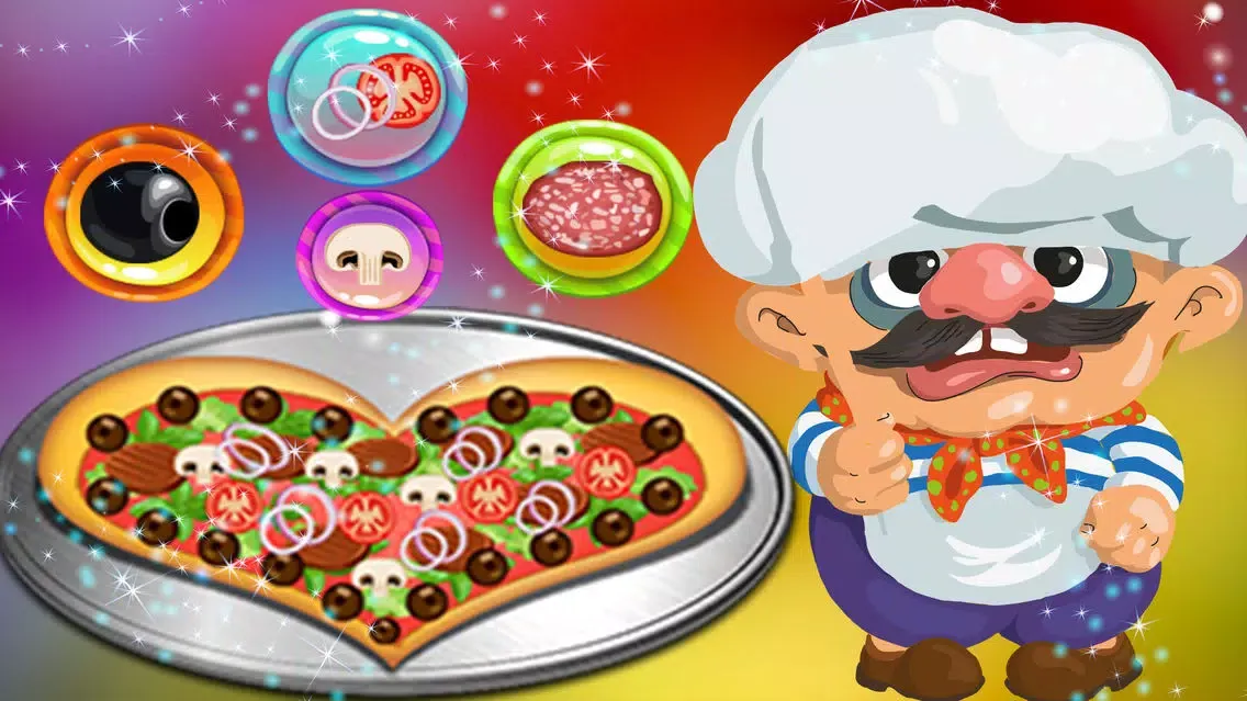 Fresh Heart Pizza – Bake food in this bakery cooking game for kids Ekran Görüntüleri