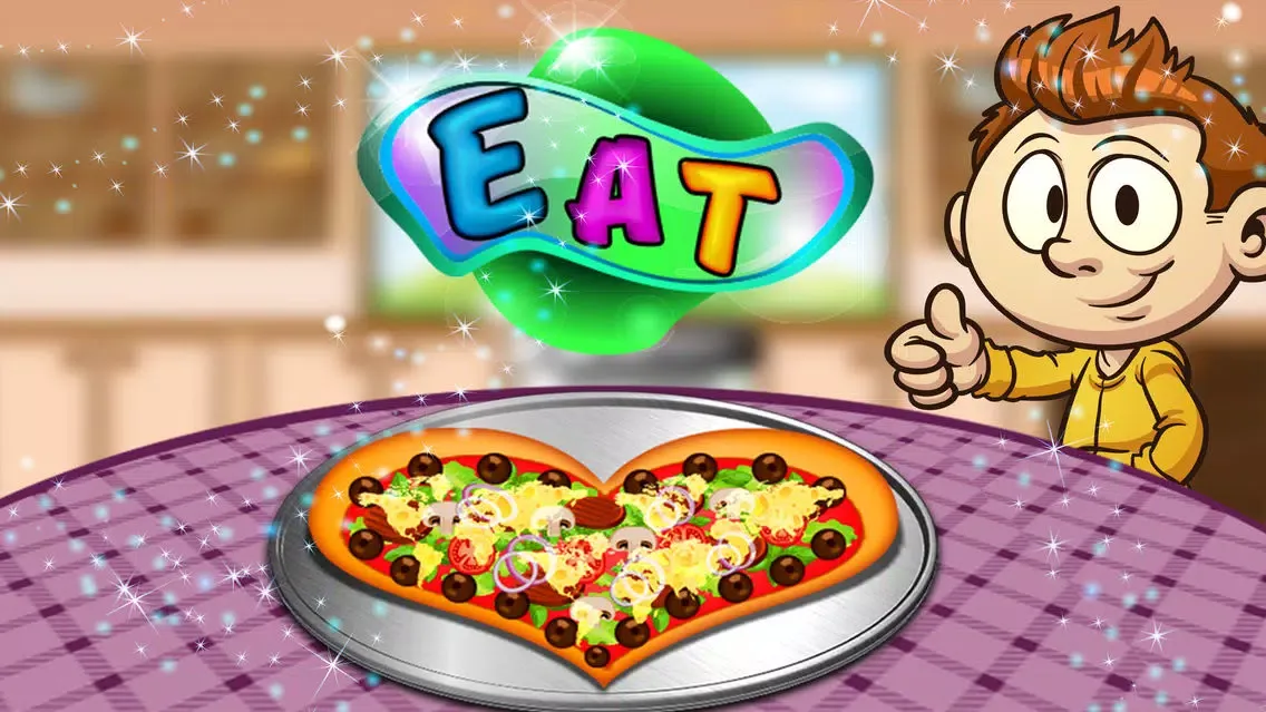 Fresh Heart Pizza – Bake food in this bakery cooking game for kids Ekran Görüntüleri
