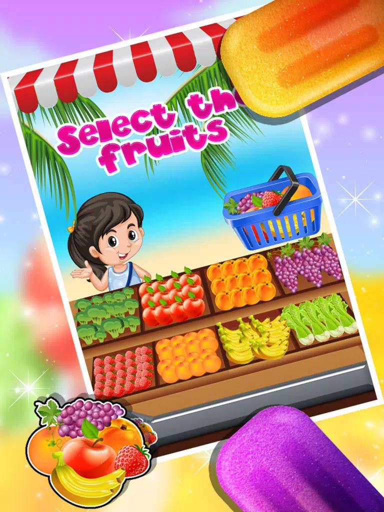 Ice Candy Maker – Make icy & fruity Popsicle in this cooking chef game iPad  Ekran Görüntüleri