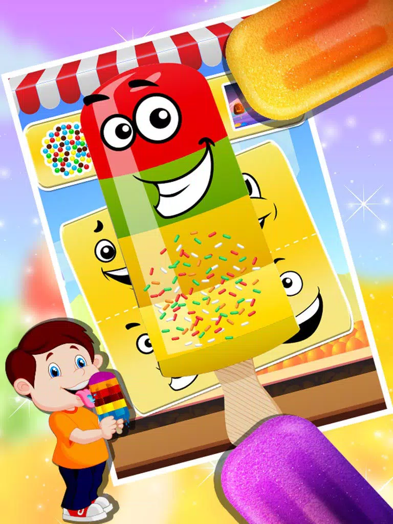 Ice Candy Maker – Make icy & fruity Popsicle in this cooking chef game iPad  Ekran Görüntüleri