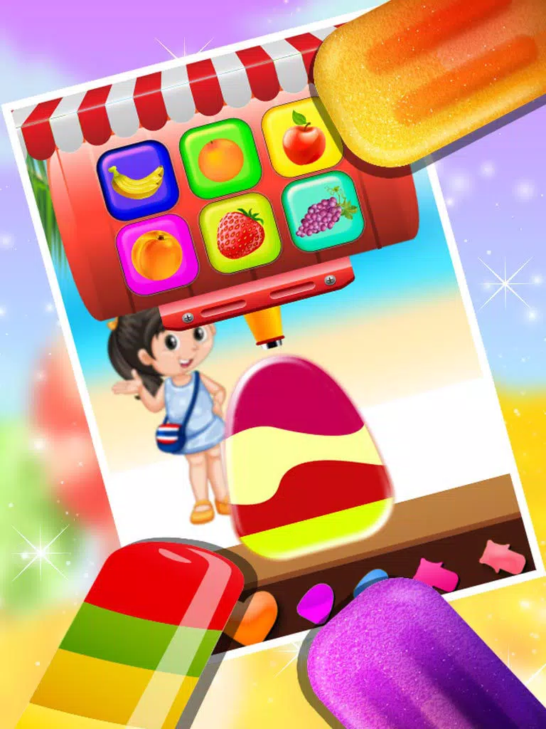 Ice Candy Maker – Make icy & fruity Popsicle in this cooking chef game iPad  Ekran Görüntüleri