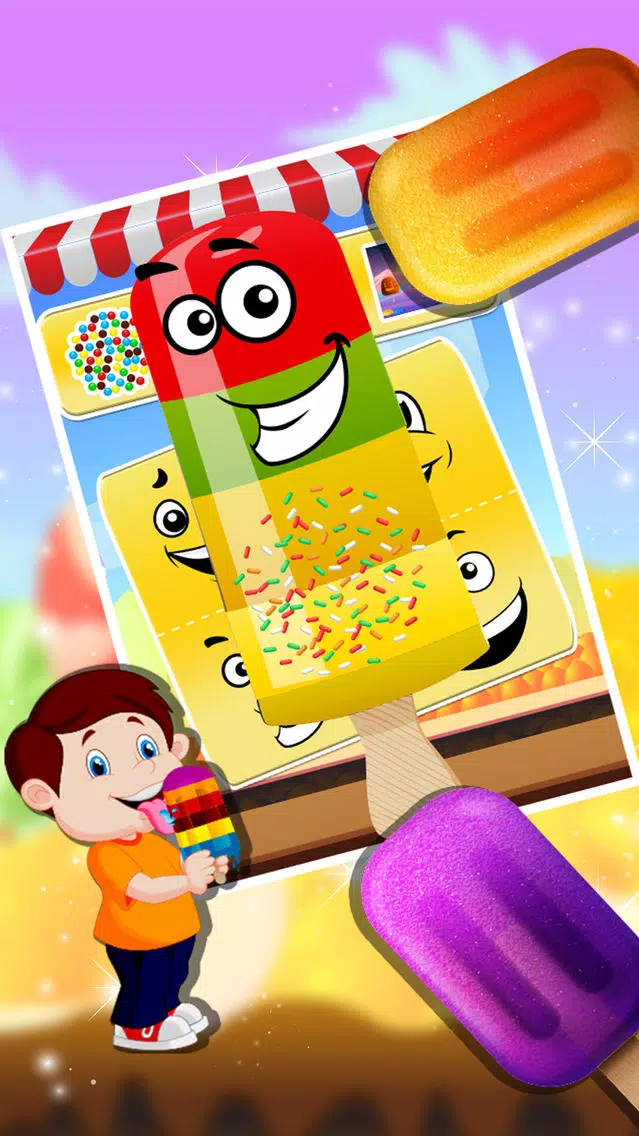 Ice Candy Maker – Make icy & fruity Popsicle in this cooking chef game Ekran Görüntüleri