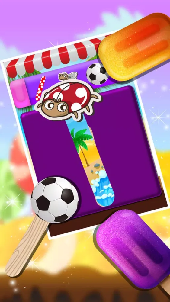 ภาพหน้าจอของ Ice Candy Maker – Make icy & fruity Popsicle in this cooking chef game