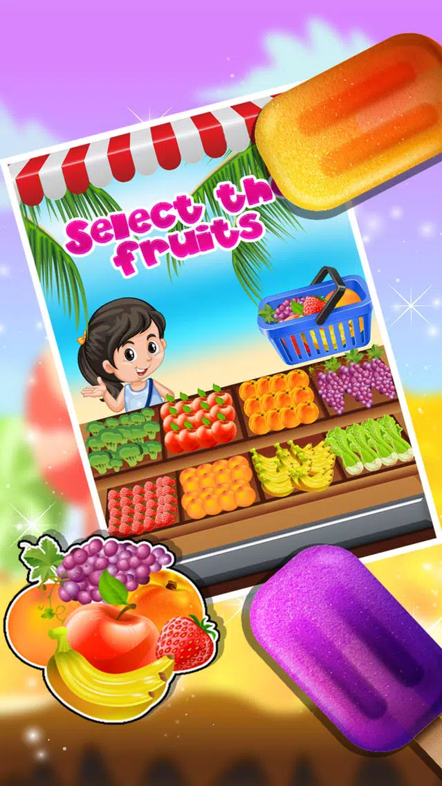 Ice Candy Maker – Make icy & fruity Popsicle in this cooking chef game Ekran Görüntüleri
