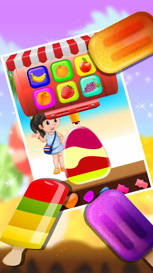 Ice Candy Maker – Make icy & fruity Popsicle in this cooking chef game Ekran Görüntüleri