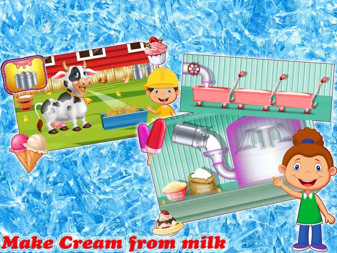 Ice cream Factory 2- Frozen Food Cooking fun game iPad  スクリーンショット