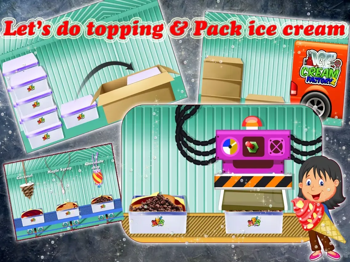 Ice cream Factory 2- Frozen Food Cooking fun game iPad  スクリーンショット