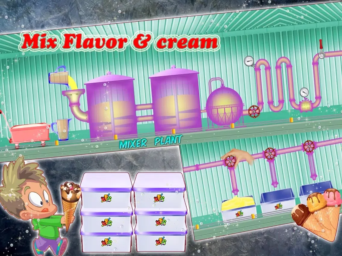 Ice cream Factory 2- Frozen Food Cooking fun game iPad  スクリーンショット