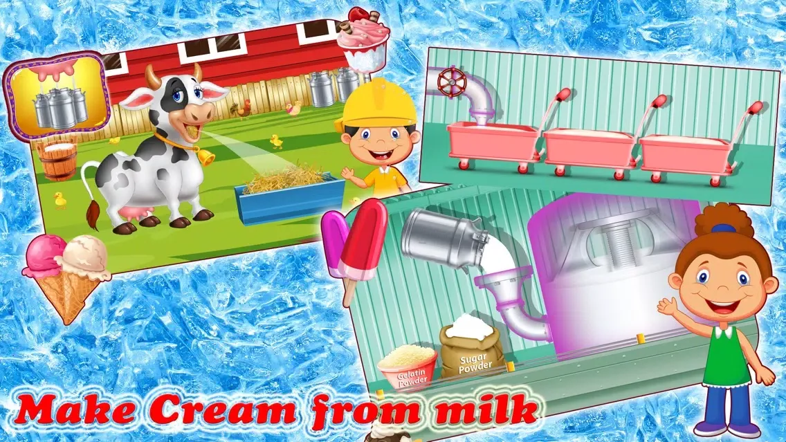 Ice cream Factory 2- Frozen Food Cooking fun game スクリーンショット