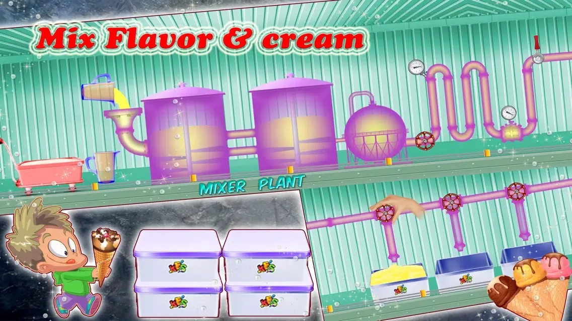 Ice cream Factory 2- Frozen Food Cooking fun game スクリーンショット