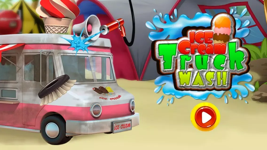 Ice Cream Truck Wash - Washing, cleaning & dirty car cleanup game應用截圖