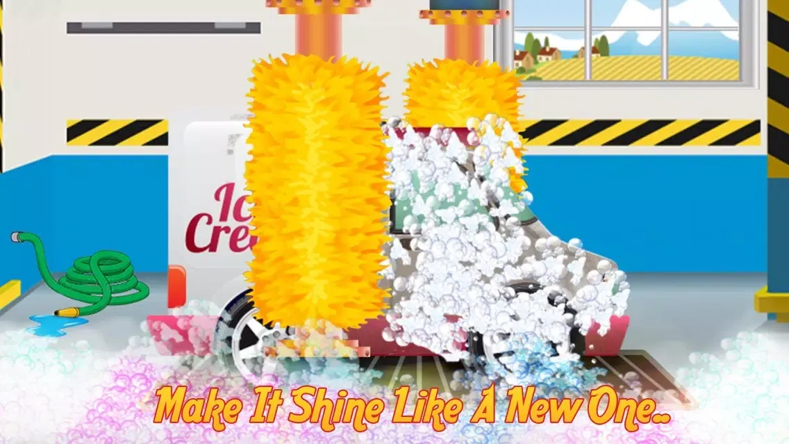 Ice Cream Truck Wash - Washing, cleaning & dirty car cleanup game應用截圖