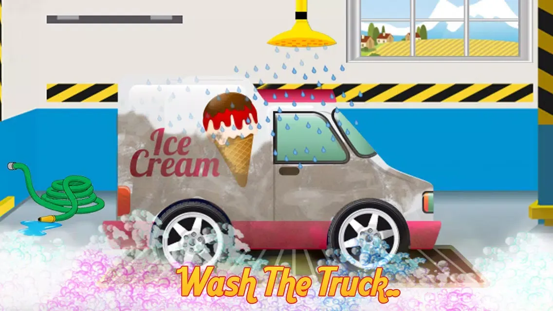 Ice Cream Truck Wash - Washing, cleaning & dirty car cleanup game應用截圖