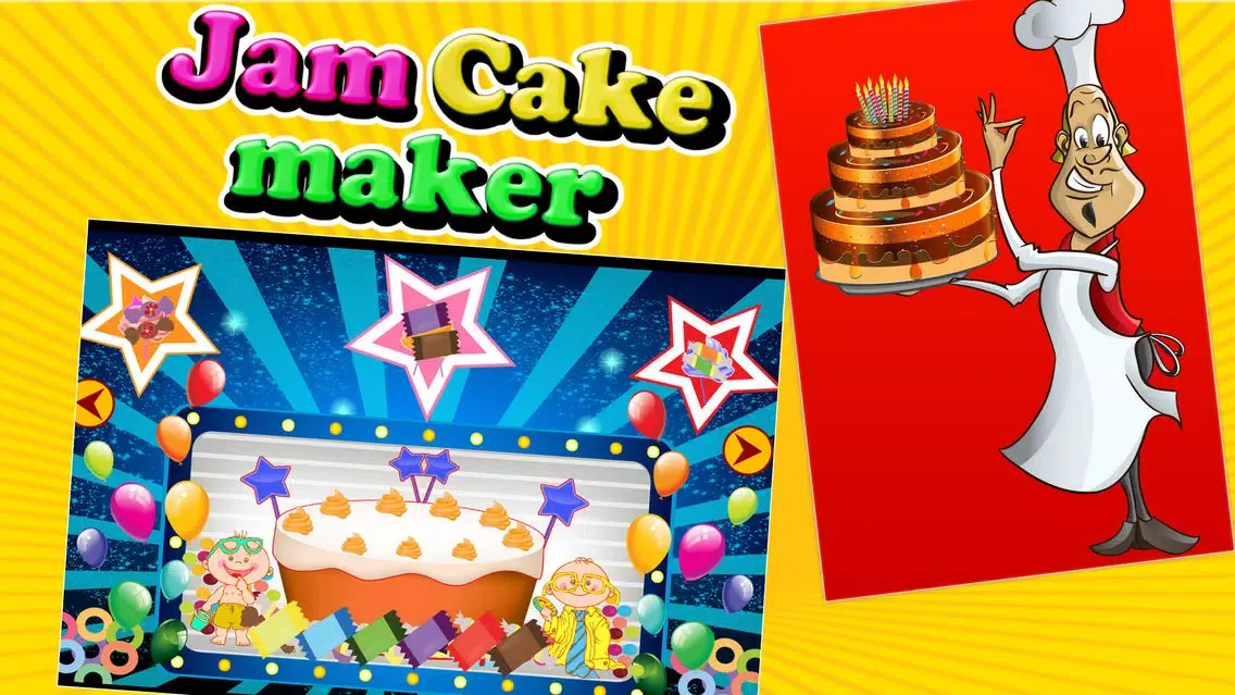 Capturas de tela do Jam Cake Maker – Bake cakes in this bakery shop game for kids