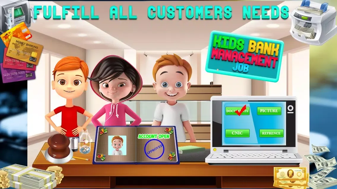 Скриншоты Kids Bank Management Job – Cashier Game
