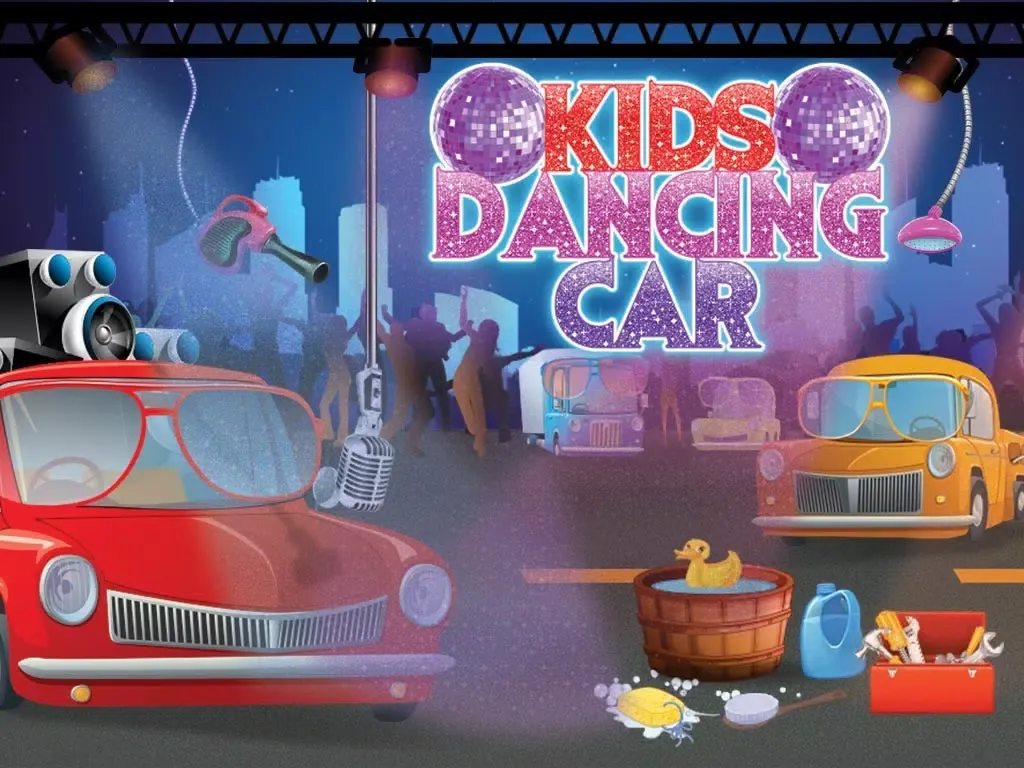 Screenshot di Kids Dancing Car – Vehicle repair & crazy wash game for fun times iPad 
