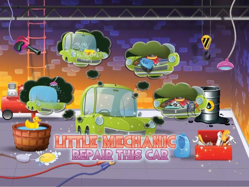 Screenshot di Kids Dancing Car – Vehicle repair & crazy wash game for fun times iPad 