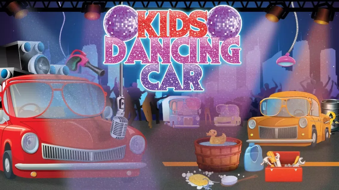 Screenshot di Kids Dancing Car – Vehicle repair & crazy wash game for fun times