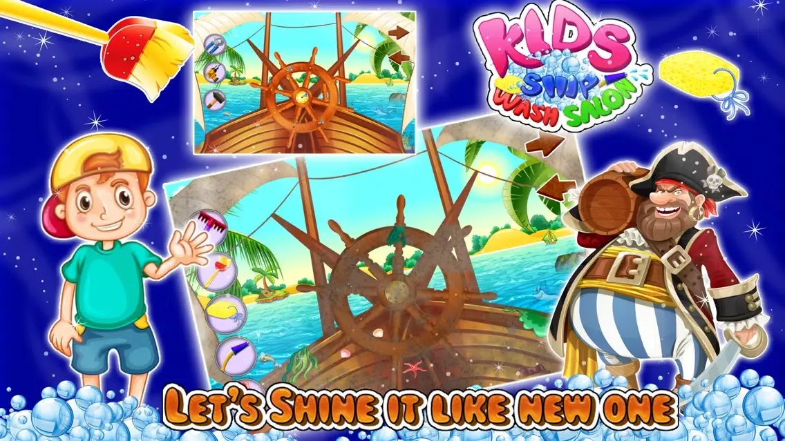 تصاویر Kids Ship Wash Salon – Cleanup & repair pirate ships in this crazy mechanic game