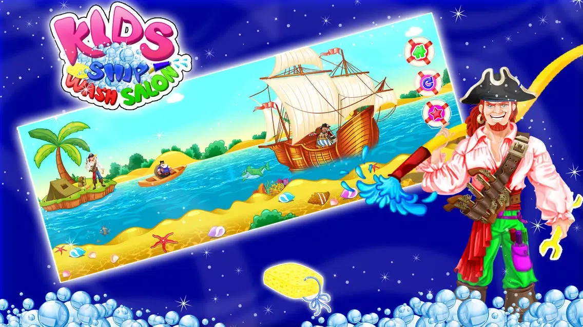تصاویر Kids Ship Wash Salon – Cleanup & repair pirate ships in this crazy mechanic game