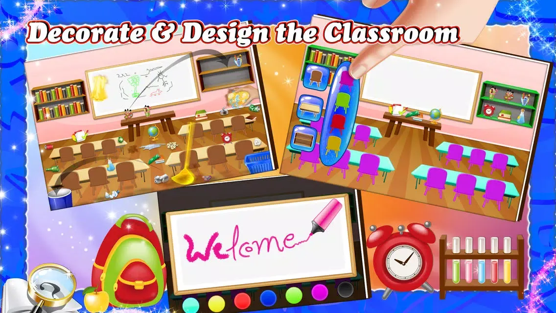 Скриншоты Kids Teacher Classroom Story - School Games