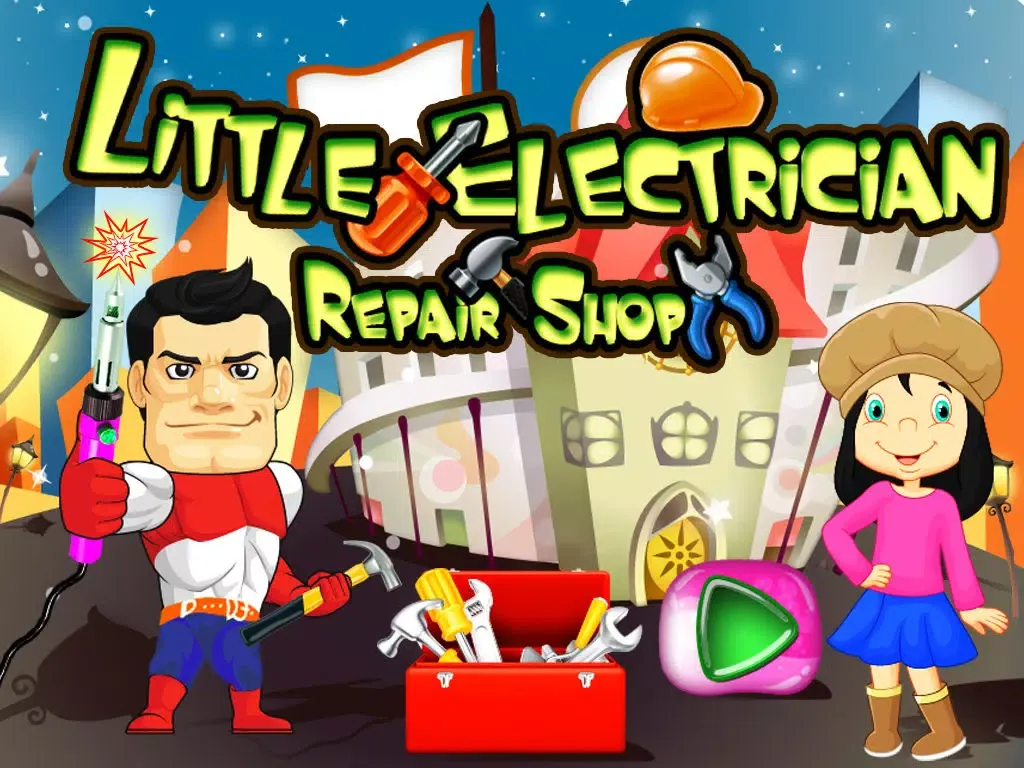 Capturas de tela do Little Electrician Repair Shop – Fix the house electrical goods with best mechanic skills iPad 
