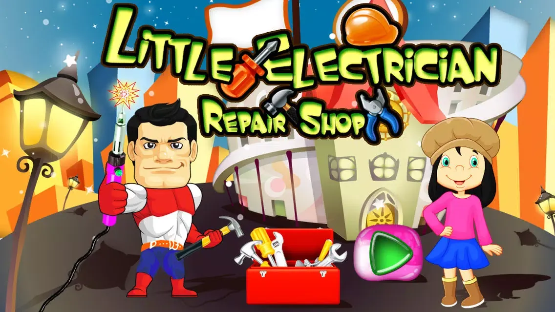 Capturas de tela do Little Electrician Repair Shop – Fix the house electrical goods with best mechanic skills