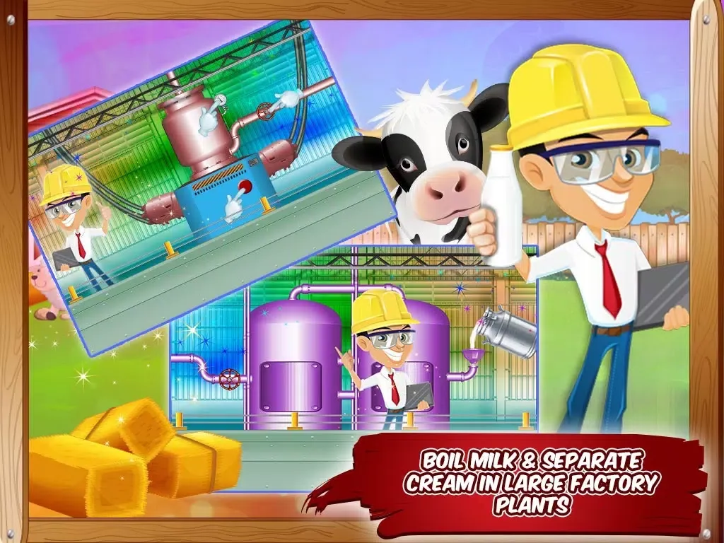Milk Factory – Make milk in this cooking simulator game & deliver it to shop iPad Screenshots