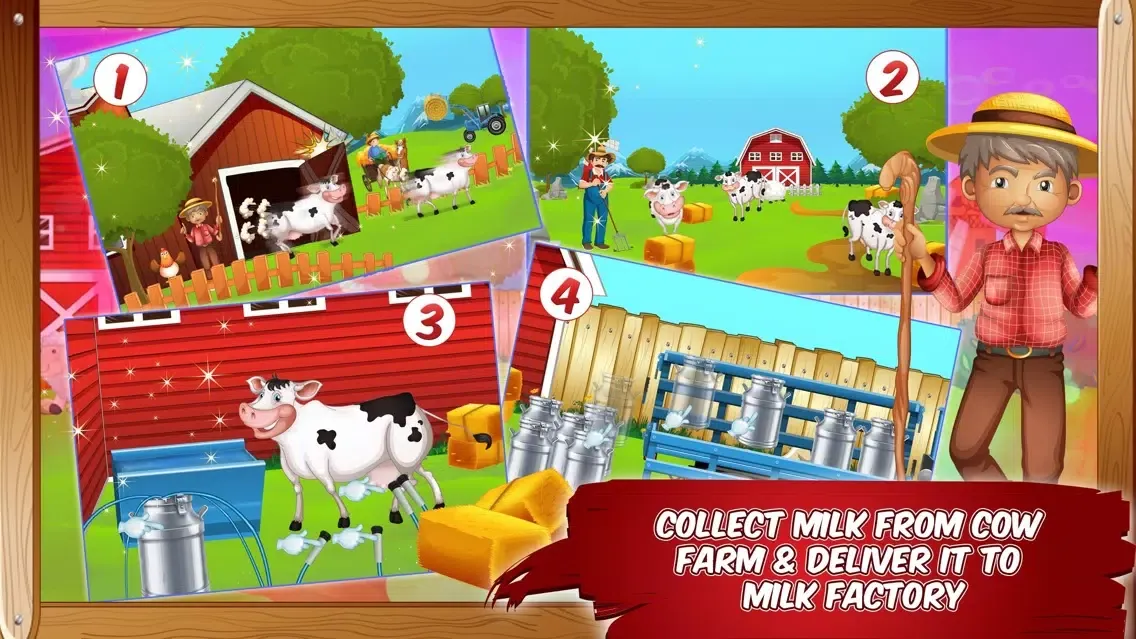 Milk Factory – Make milk in this cooking simulator game & deliver it to shop Screenshots