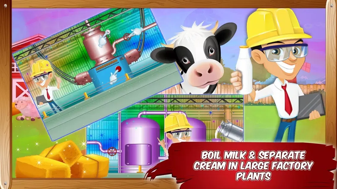 Milk Factory – Make milk in this cooking simulator game & deliver it to shop Screenshots