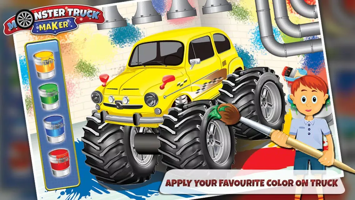 Ảnh chụp màn hình của Monster Truck Maker – Build the vehicle in this mechanic game