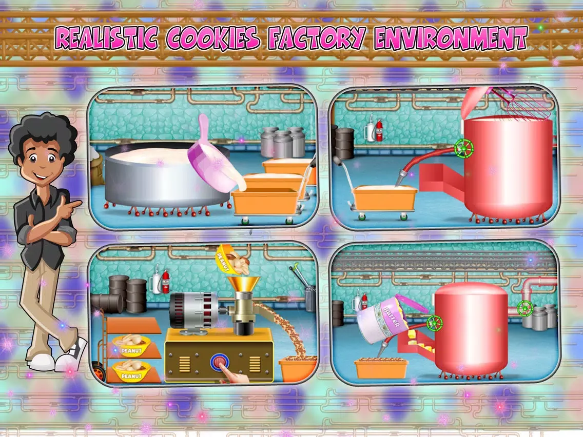 Peanut Butter Cookies Factory – Bake delicious dessert in this cookie maker game iPad  স্ক্রিনশট